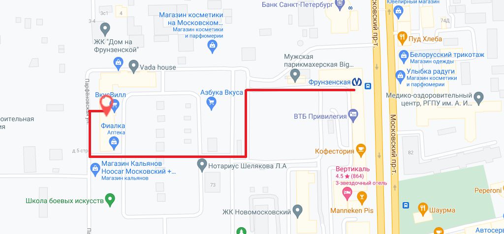 московский карта